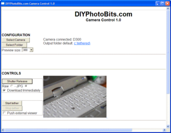 DIYPhotobits.Com CameraControl screenshot