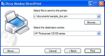 Dizzy Monkey DirectPrint 1.3 screenshot