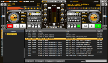 DJ ProMixer NB Netbook Edition screenshot