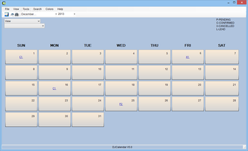 DJCalendar screenshot