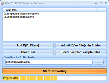 DjVu To EPUB Converter Software screenshot