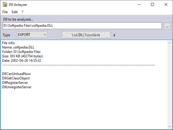 DLL Analyzer screenshot