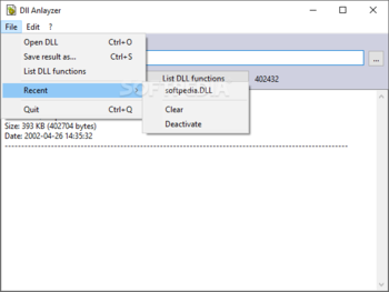 DLL Analyzer screenshot 2