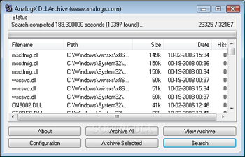 DLL Archive screenshot