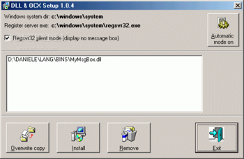 DLL & OCX Setup screenshot 2