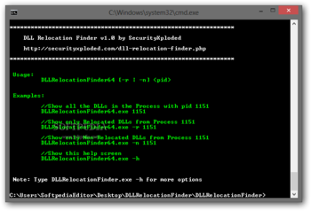 DLL Relocation Finder screenshot