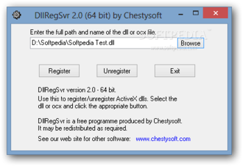 DllRegSvr screenshot