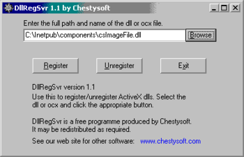 DllRegSvr screenshot 2