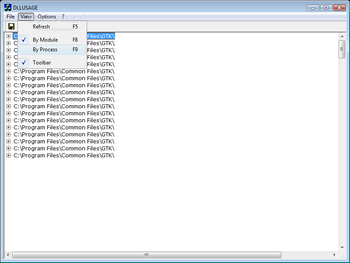 DLLusage screenshot