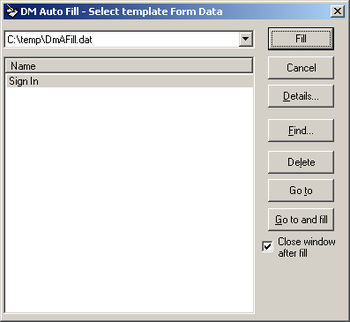 DM Auto Filler screenshot