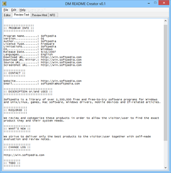 DM README Creator screenshot 2