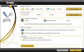 Dmailer Sync screenshot 2
