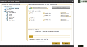 Dmailer Sync U3 screenshot 8
