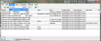 DMcsvEditor screenshot 3
