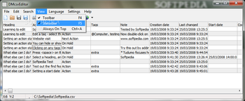DMcsvEditor screenshot 4