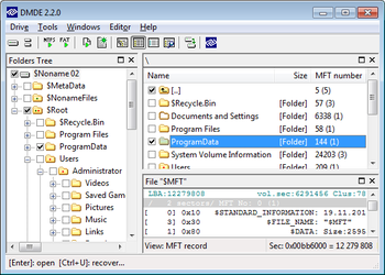 DMDE (DM Disk Editor and Data Recovery) screenshot 2