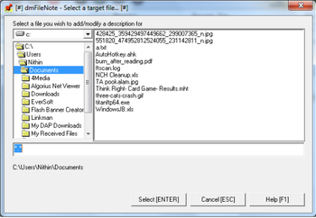 dmFileNote screenshot