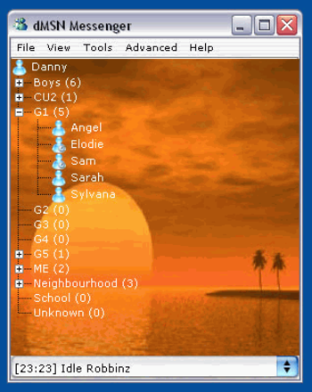 dMSN Messenger screenshot