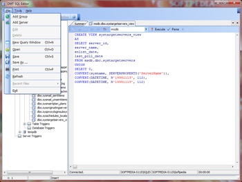 DMT SQL Editor screenshot 2