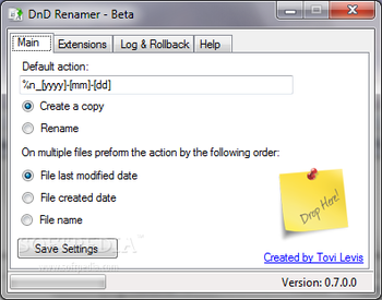 DnD Renamer screenshot