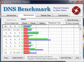 DNS Benchmark screenshot 3