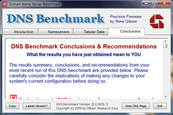 DNS Benchmark screenshot 5