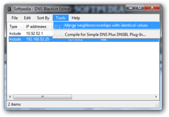 DNS Blacklist Editor screenshot 2
