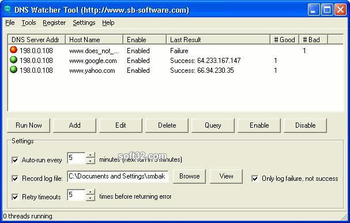 DNS Watcher screenshot 2
