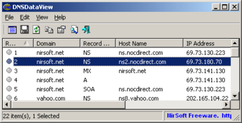 DNSDataView screenshot
