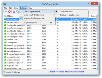 DNSQuerySniffer screenshot 3