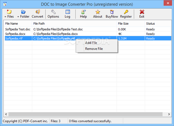 DOC to Image Converter Pro screenshot