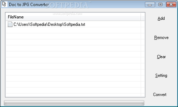 Doc to Jpg converter screenshot