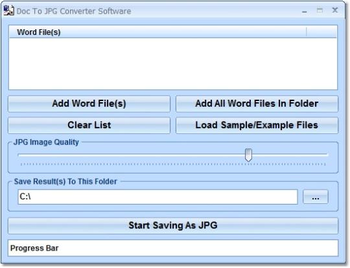 Doc To JPG Converter Software screenshot