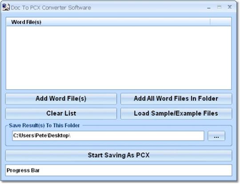 Doc To PCX Converter Software screenshot