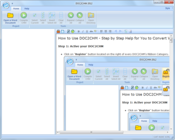 DOC2CHM 2012 screenshot