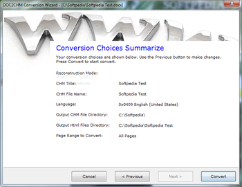 DOC2CHM screenshot 13