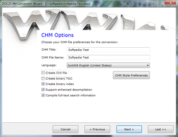 DOC2CHM screenshot 4