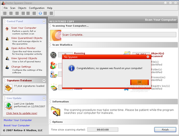 Doctor Spyware Cleaner screenshot 4