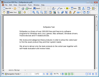 DocuCom PDF Gold screenshot