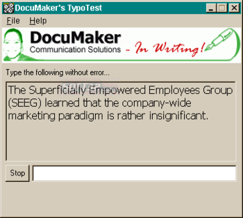 DocuMaker's TypoTest screenshot 3