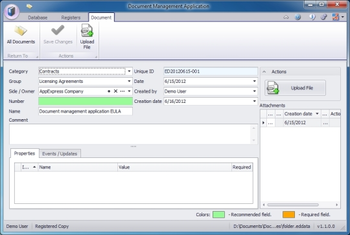 Document Management Application  screenshot 2