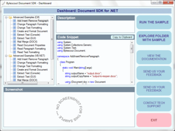 Document SDK for .NET screenshot