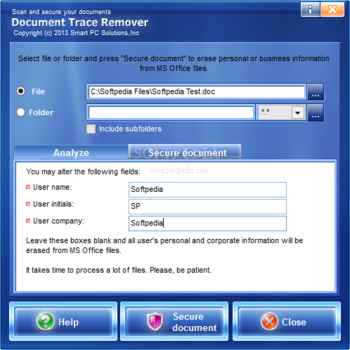 Document Trace Remover screenshot 2