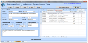 Documented Information Control System screenshot