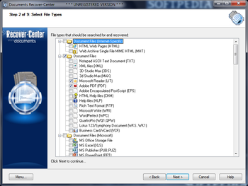 Documents Recover-Center screenshot 2