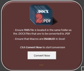 DOCX2PDF Express screenshot