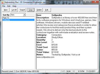 DoInventory Plus screenshot