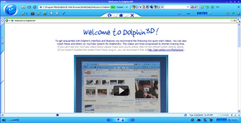 Dolphin3D Web Browser screenshot