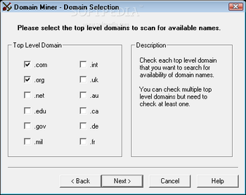 Domain Miner screenshot