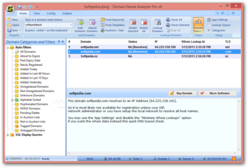 Domain Name Analyzer Pro screenshot
